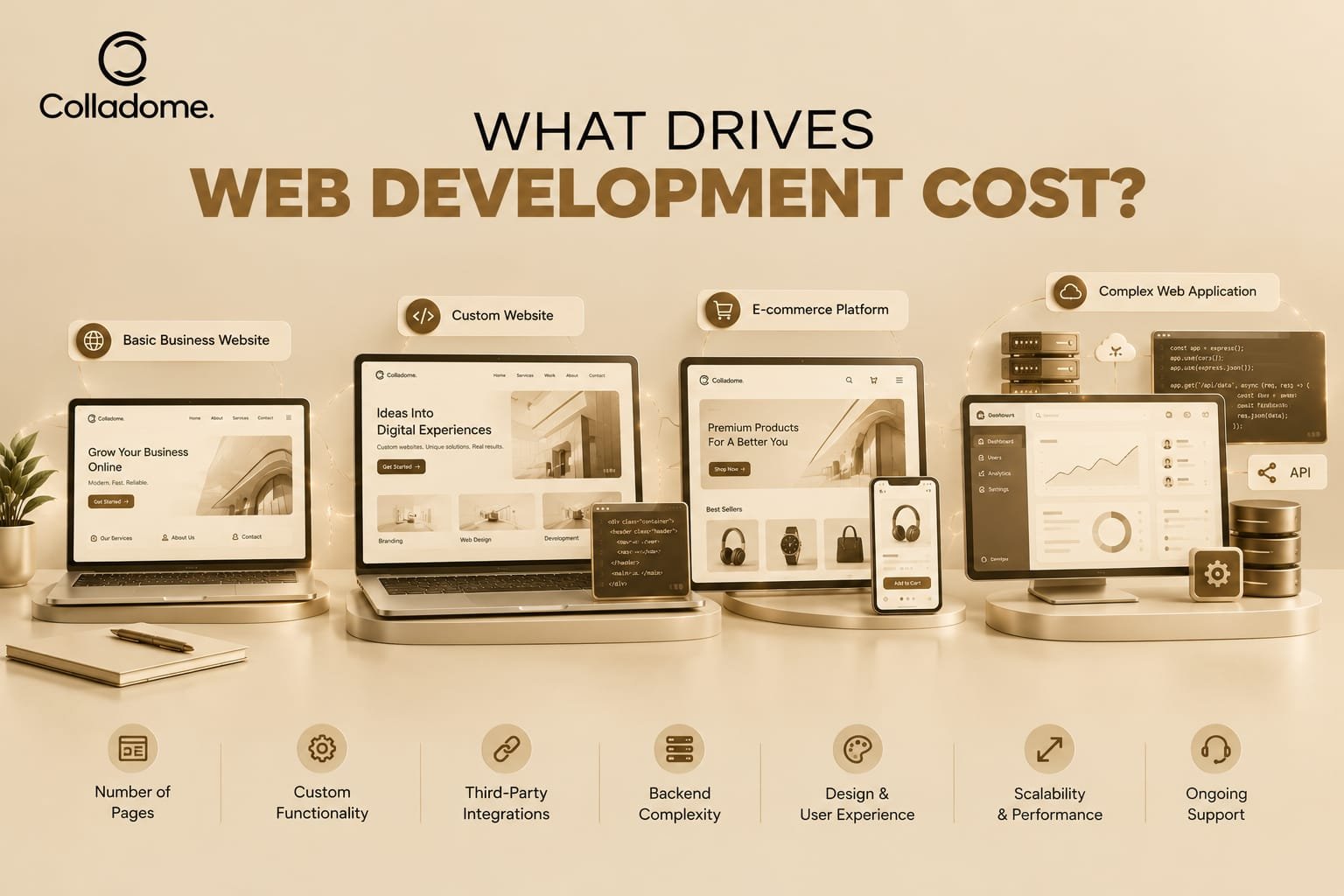 what derive web development cost